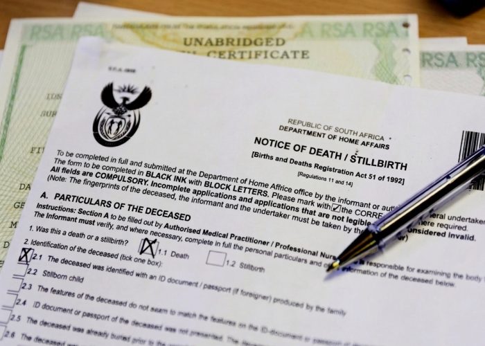 Death Certificate Application Cape Town